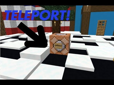 How to make a Teleport command block in Minecraft Bedrock!