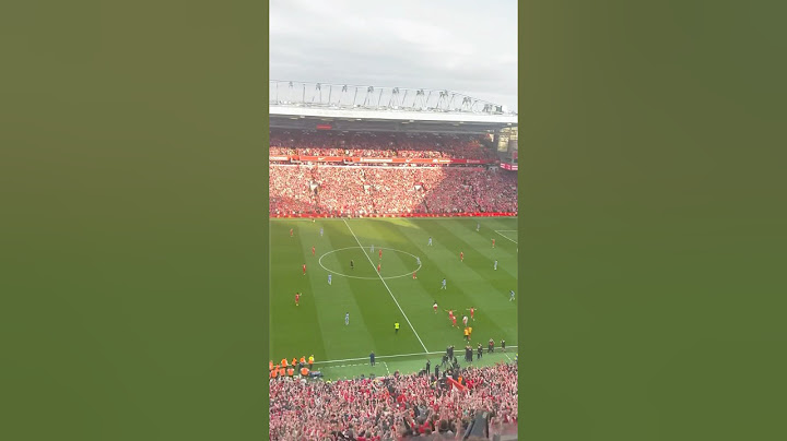 Anfield erupts at the final whistle as Liverpool beat Spurs to become Champions of England #football