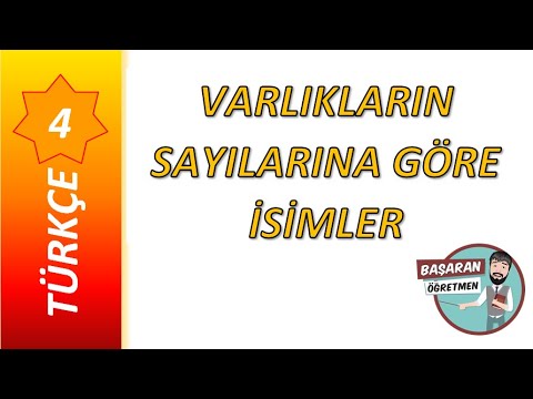 VARLIKLARIN SAYILARINA GÖRE İSİMLER (TEKİL İSİM - ÇOĞUL İSİM  - TOPLULUK İSMİ)