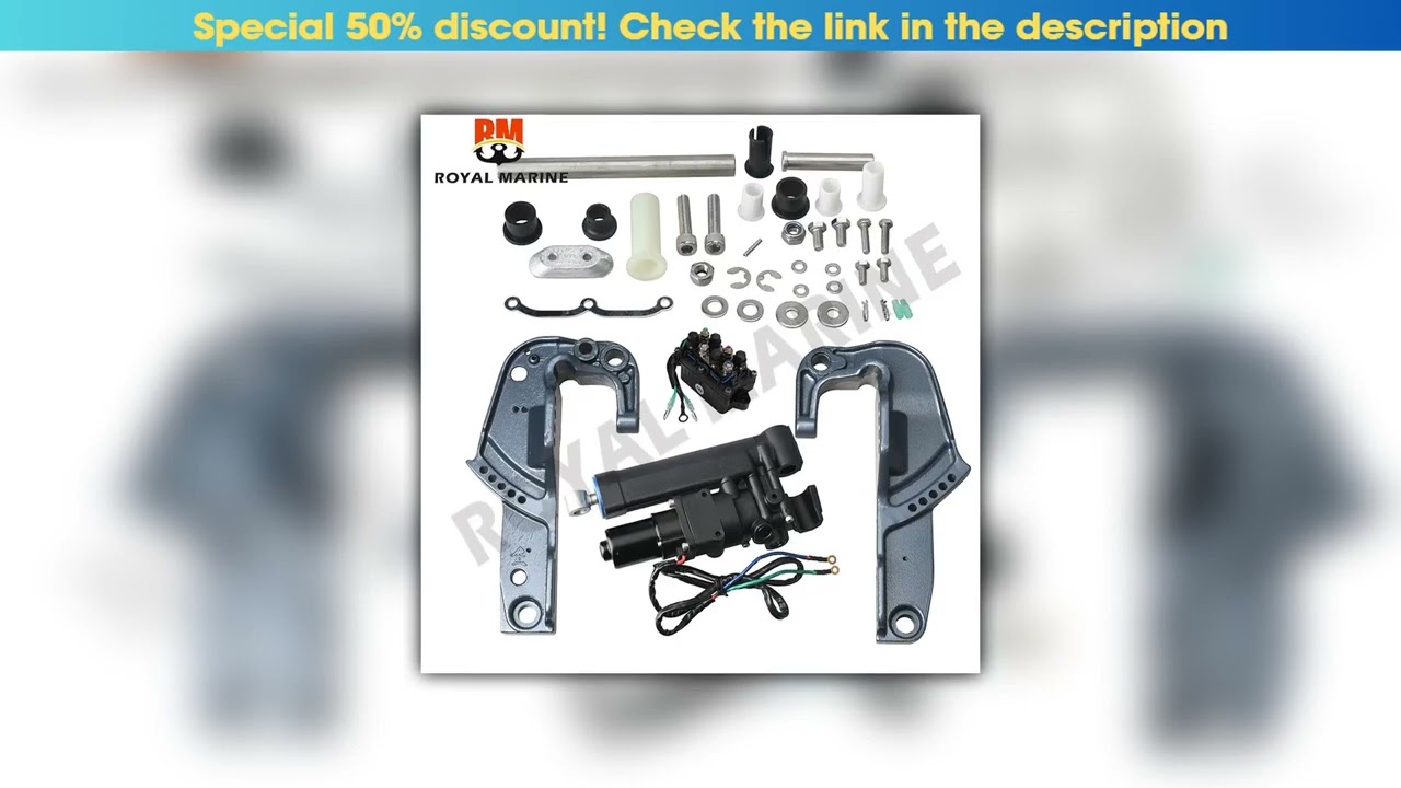 Unboxing 65W-43800 Single Ram Power Tilt Trim Unit/Clamp Bracket set 65W-43111-00-4D 65w-43112-00-4