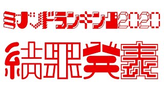 ミナツドランキング2020『結果発表』