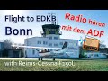 ✈ Flug nach Bonn-Hangelar mit einer Reims-Cessna F150L | ADF Radio