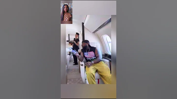 Nigerian Music Star, Davido & his pretty wife Chioma having beautiful moment in his private jet.