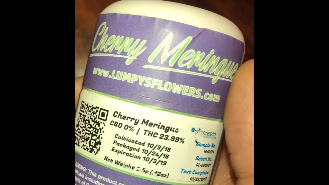 Lumpy's Flowers 💐- Cherry 🍒 Meringue 🧁- 23.99 % THC 🔥 One of my all time favourites