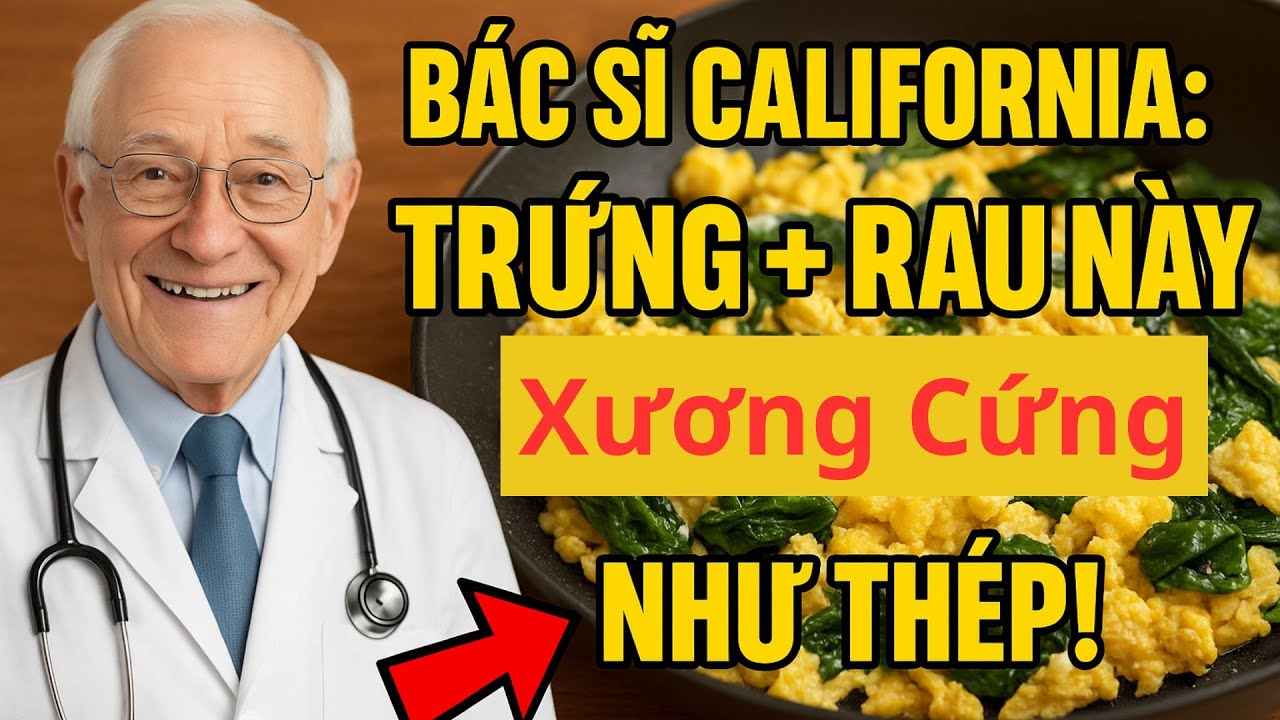 Trứng Gà Xào Với Loại Rau Này – Bí Quyết Giúp Người 99 Tuổi Vẫn Đi Bộ Vững, Xương Chắc Như Thép!