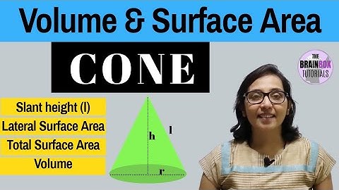 Volume and Surface Area Of Cone । Right Circular Cone