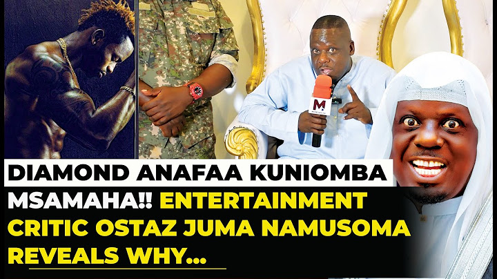 OSTAZ JUMA EXCLUSIVE: WHY DIAMOND PLATNUMZ NEEDS TO SEEK FORGIVENESS, "AMEPEWA SIFA ZA BURE TU!"