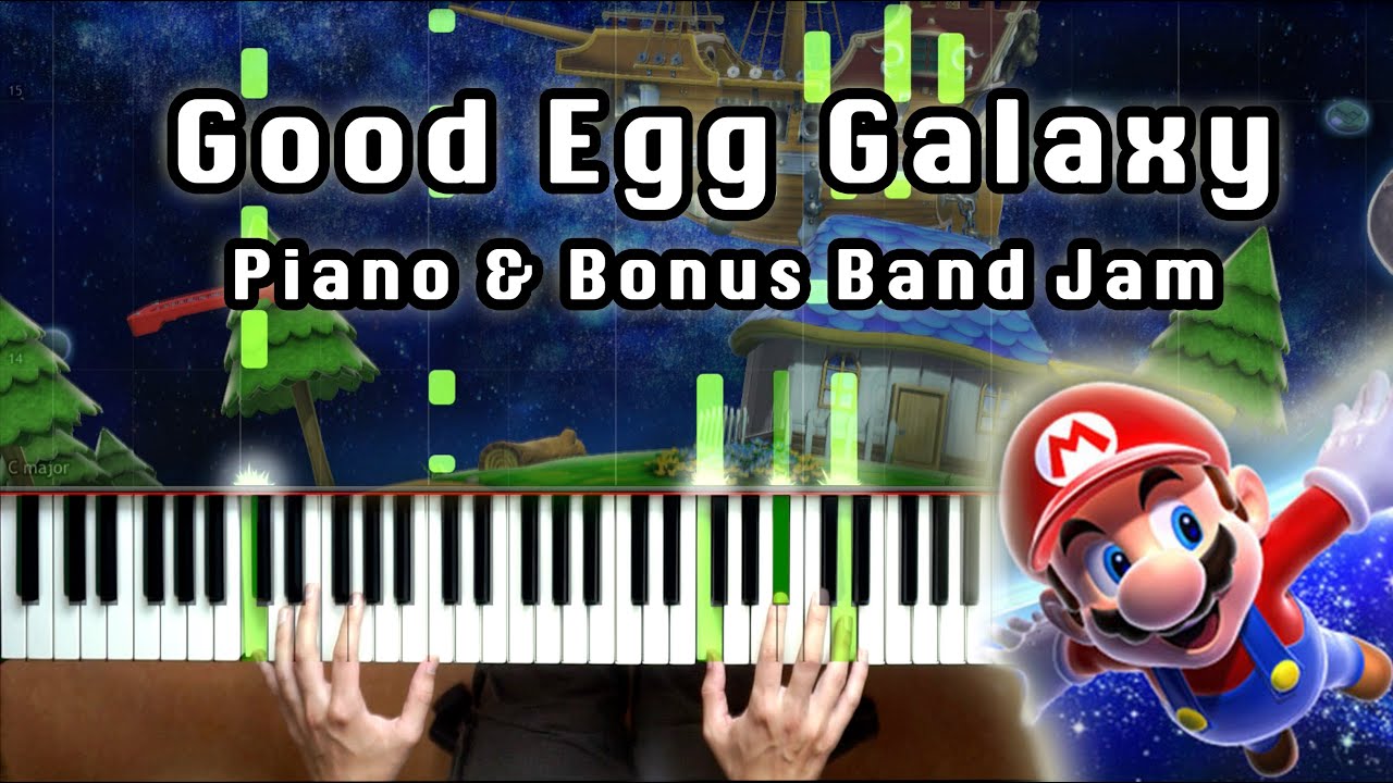 Good Egg Galaxy - Super Mario Galaxy [Piano Tutorial][How To Play][Sheet Music][MIDI]