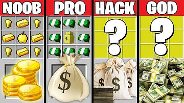 Minecraft Battle: Noob vs PRO vs HACKER vs GOD : SUPER BANK CRAFTING Challenge / Animation