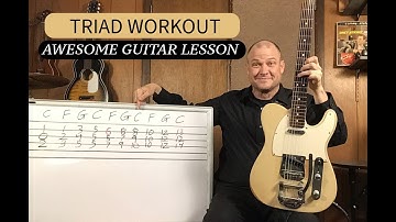 Lead Guitarist SECRET Weapon = TRIADS- Major Triads in C Major - Rhythm and Lead Guitar Tips