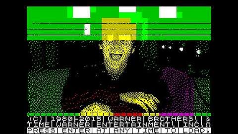 The Shining ZX Spectrum/TS2068 Demo in Action