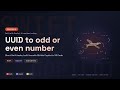 Swift: UUID to odd or even number