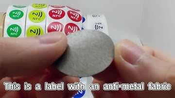 ZD Technology 13.56Mhz Anti-metal RFID HF Tag NFC Label For Metal Object Management