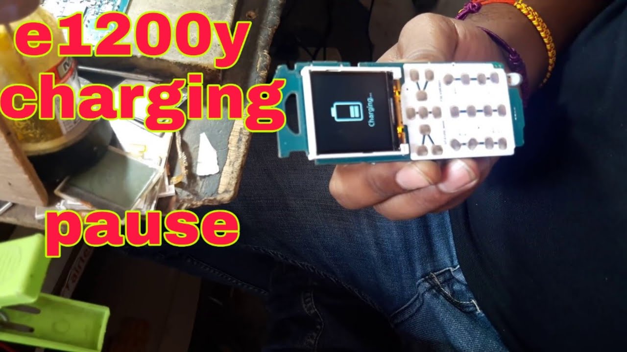 samsung e1200y auto charging..or ..charging pause voltage too high