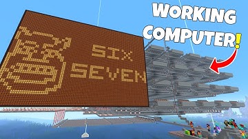 We Built The Worlds BIGGEST Computer In Survival Minecraft!