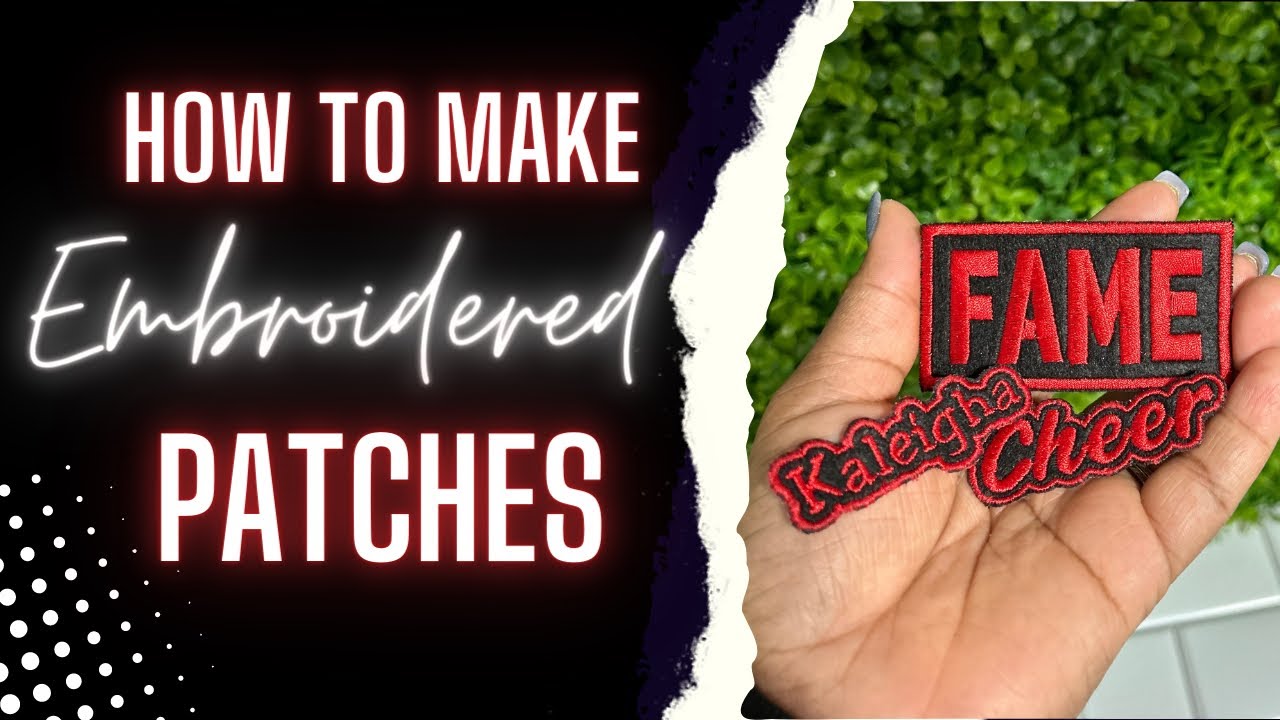 How to Create Custom Embroidery Patches with Velcro - Machine