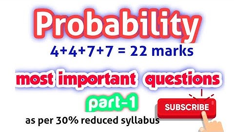 Probability | Inter 2nd year maths 2A | most imp questions | TS AP @asquaremathsacademy