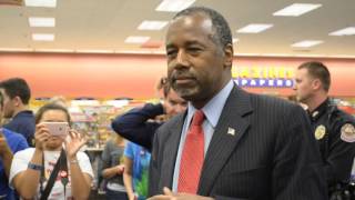 Raw video: Ben Carson speaks to reporters during Joplin book signing
