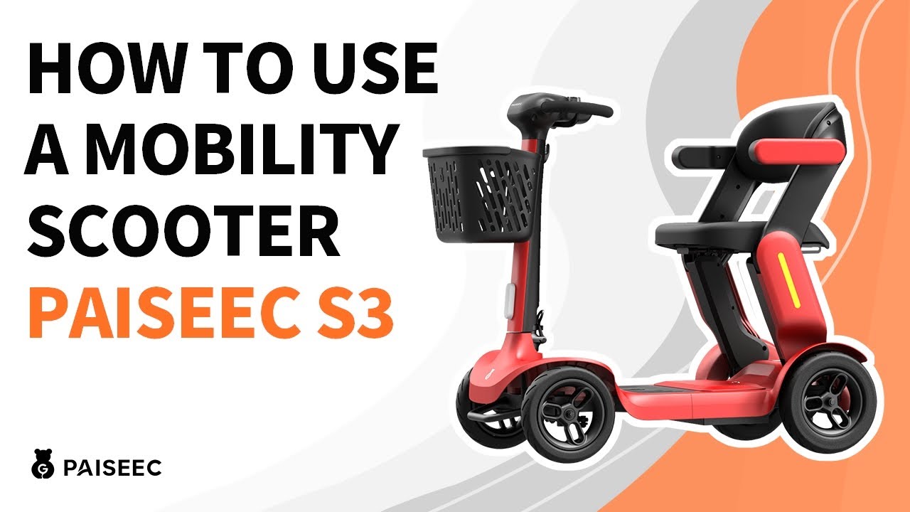 [Detailed Guide] How to Ride/Use a Mobility Scooter | Paiseec S3 | Perfect for beginner