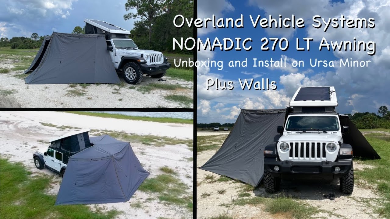 Overland Vehicle Systems NOMADIC 270 LT AWNING and WALLS on My Jeep