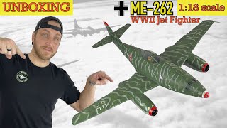 1:18 scale! Me262 WWII Fighter Jet! (UNBOXING)