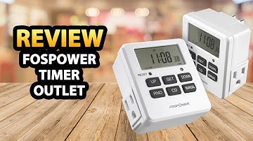 FosPower Timer Outlet Review & Unboxing ✅ Digital LCD Timer (2-Pack)