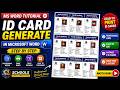 ID Card Generate in Microsoft Word | MS Word Tutorial Hindi | C3 Schools #msword