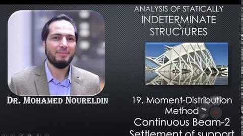 19. Moment-Distribution Method Continuous Beam-2- Settlement of support- Dr. Noureldin