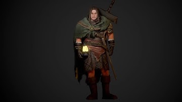 2024 Reallusion 3D Character Contest - (Knight_with_a_lamp) | Turntable video