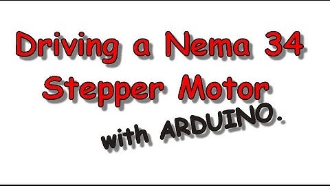 Driving a Nema 34 Stepper Motor with Arduino. Code attached.