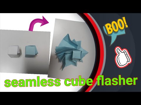 Seamless Cube Flasher 💥 8X8 Grid 💥 Cube Inside Cube🥇Origami 