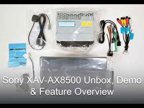 Sony XAV-AX8500 Unbox, Live Demo & Feature Overview - YouTube
