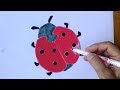 How To Draw a Ladybug! Easy Cartoon Lady Bug tutorial - For Kids! #YouTubeKids