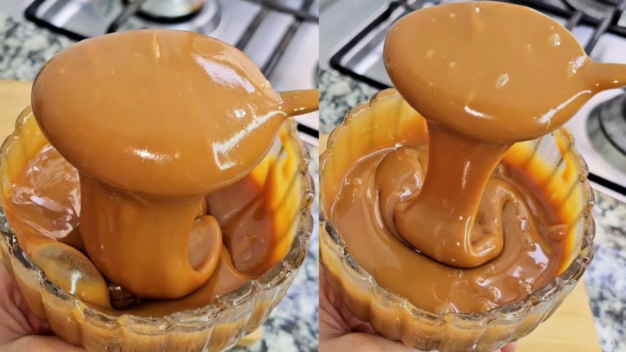 في 5 دقائق ❗️صوص كراميل أو توفي بدون كريمة ولاحليب💪 بمكونين فقط ناجح100/100 لتزيين مختلف الحلويات
