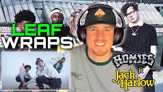 LEAF WRAPS - The Homies ft Jack Harlow 🎵 Music Video | FIRST TIME REACTION