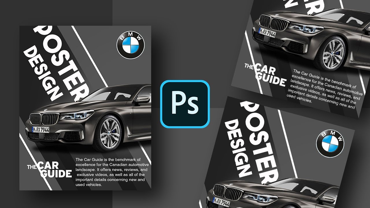 በአዶቤ ፎቶሾፕ Modern BMW Car Poster አሰራር  How to Make Modern BMW Car Poster in  Photoshop – Speed Art 