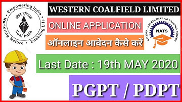 How to Apply online for PDPT & PGPT at Western Coalfield Limited (WCL) || Apprentice || MINING WORLD