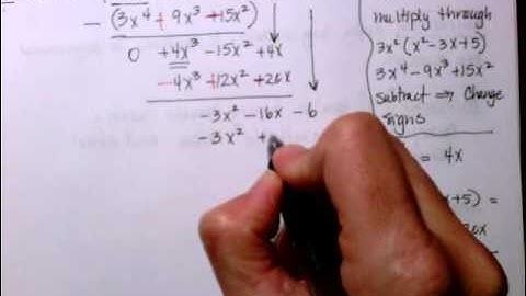Alg II 5.5a Polynomial Long Division