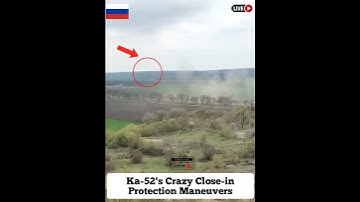 Crazy Protection Maneuvers Of Ka-52 At Close #shortvideo