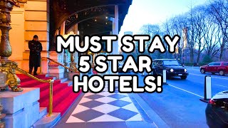 🇺🇸 Exploring 5 Star Hotels On Central Park NYC | Central Park South Walking Tour