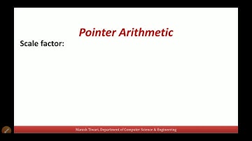 Pointer Arithmetic and Scale Factor in C
