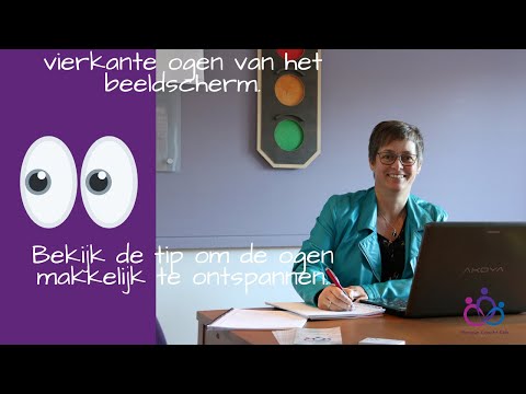 Leer je kind hoe het de ogen kan ontspannen.