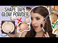OMG!! NEW TARTE SHAPE TAPE GLOW POWDER REVIEW ✨ WHAT IS THIS?!
