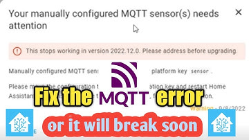 #41 How to Fix the Manual MQTT errors in Home Assistant  vccground
