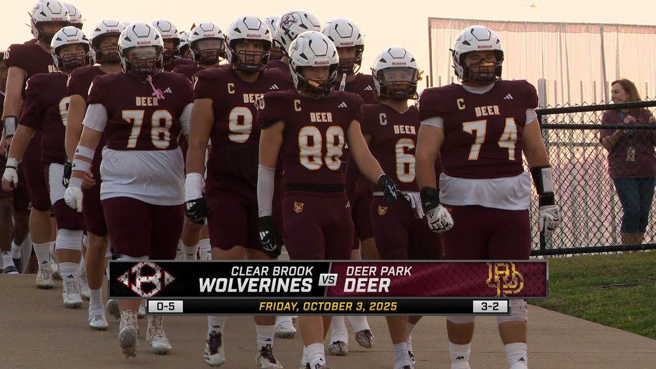 Deer Park Football vs Clear Brook - Game Highlights 10/3/2025