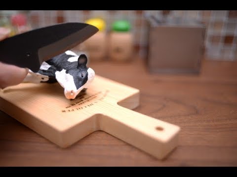 [stopmotion cooking] cows&cows&cows[miniature ASMR]