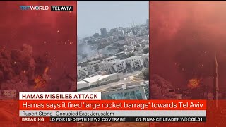 #BREAKING: Hamas says it fired 'large rocket barrage' towards Tel Aviv