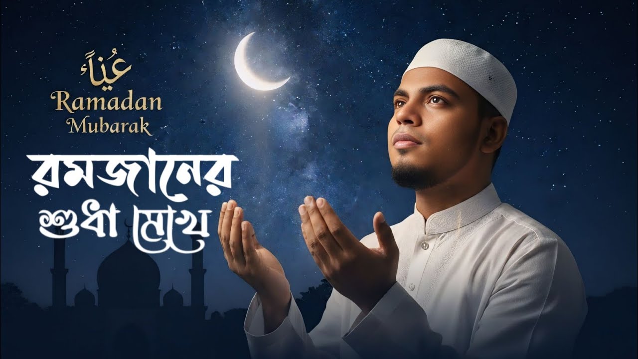 রমজানের ঐ সুধা মেখে এলো খুশির দিন মুমিন হৃদয়ে বাজলো আজ শান্তির ঐ বীণ | romjaner sudha | Riaz Uddin