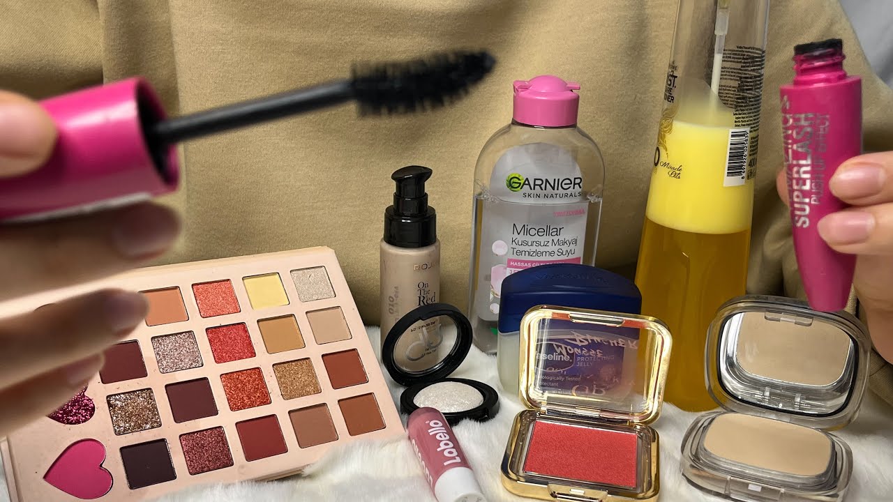 ASMR No Talking Doing Your Makeup 💄 (Mouth Sounds, Layered Sounds)