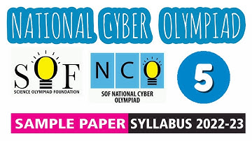 NCO Cyber Olympiad Class 5 Sample Paper 2022-23